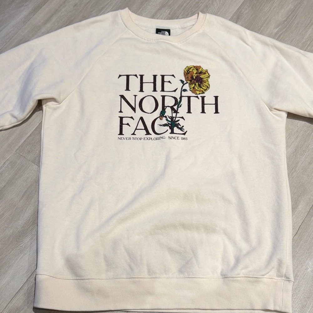 The North Face Cream Crewneck Sweater